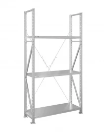 Стеллаж MS U 2500x1200x500 3 полки (180 кг, металл) Стеллаж MS U 2500x1200x500 3 полки (180 кг, металл)