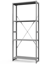Стеллаж ТСУ 2200x700x400 4 полки (300 кг, металл) Стеллаж ТСУ 2200x700x400 4 полки (300 кг, металл)