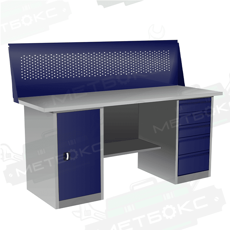 Верстак с тумбой и драйвером ВП-4Т/1,9 с экраном купить в Омске Верстак с тумбой и драйвером ВП-4Т/1,9 с экраном купить в Омске