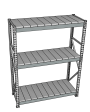 Стеллаж грузовой СГР 2000x1500x1000 3 полки (металл) Стеллаж грузовой СГР 2000x1500x1000 3 полки (металл)