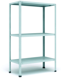 Стеллаж металлический Титан МС-500 2200х1000х400 3 полки Стеллаж металлический Титан МС-500 2200х1000х400 3 полки