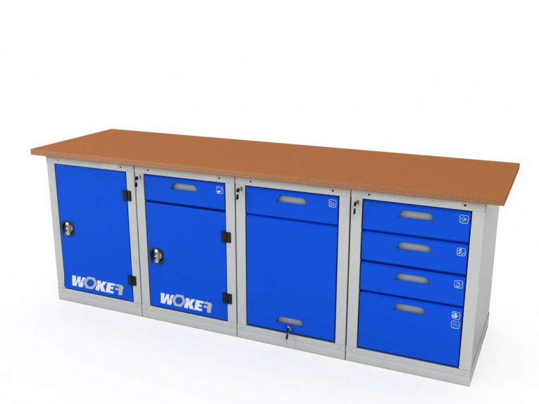 Верстак четырехтумбовый WOKER PRO 41224.2400 купить в Омске