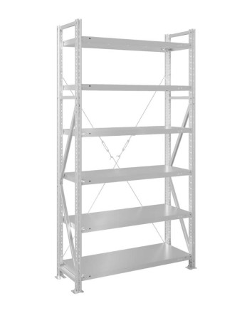 Стеллаж MS U 2500x1200x800 6 полок (350 кг, металл) купить в Омске