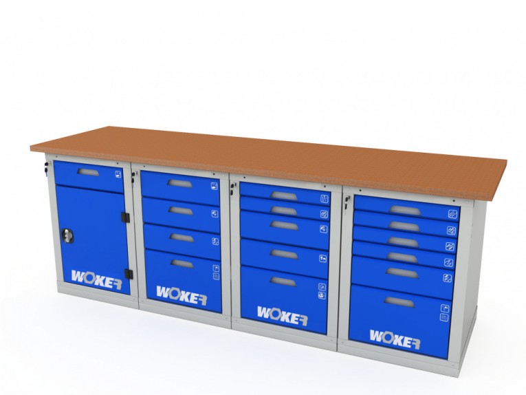 Верстак четырехтумбовый WOKER PRO 42456.2400 купить в Омске