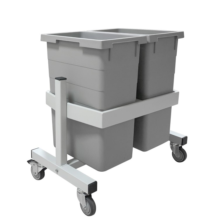 Подкатная подставка держатель для 2-х контейнеров Gresson ПДК-2 купить в Омске Подкатная подставка держатель для 2-х контейнеров Gresson ПДК-2 купить в Омске