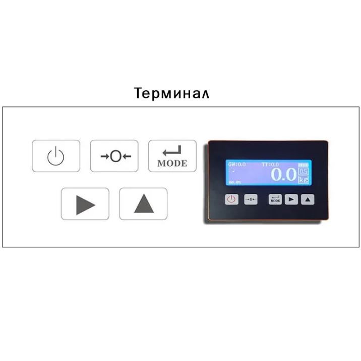 Гидравлическая рохля с весами CBY-II 2000 PDP (г/п 2000 кг, вилы 1150x550 мм) NIULI купить в Омске