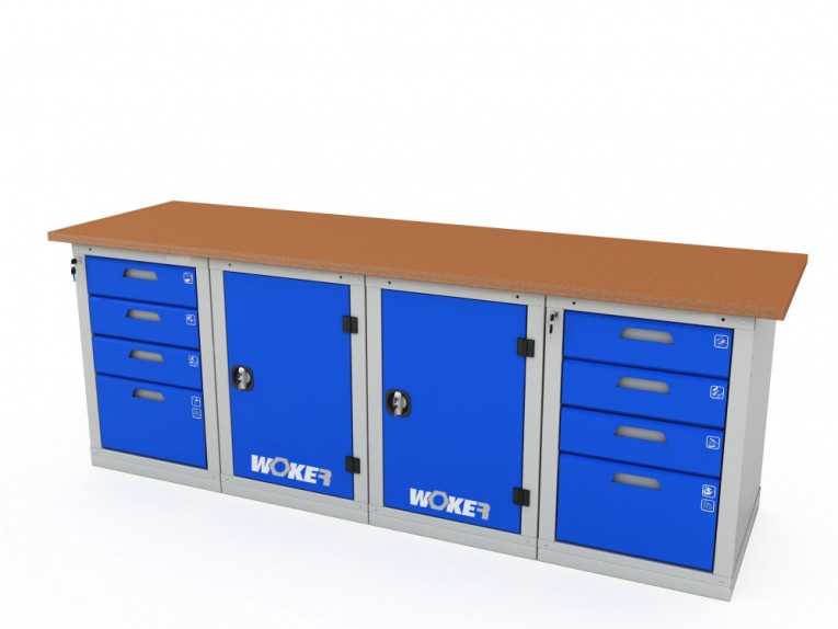 Верстак четырехтумбовый WOKER PRO 44114.2400 купить в Омске