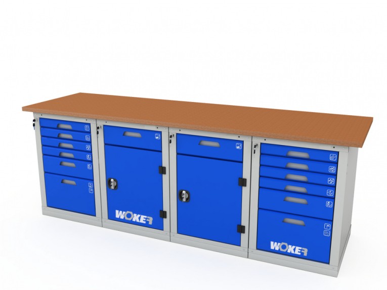 Верстак четырехтумбовый WOKER PRO 46226.2400 купить в Омске