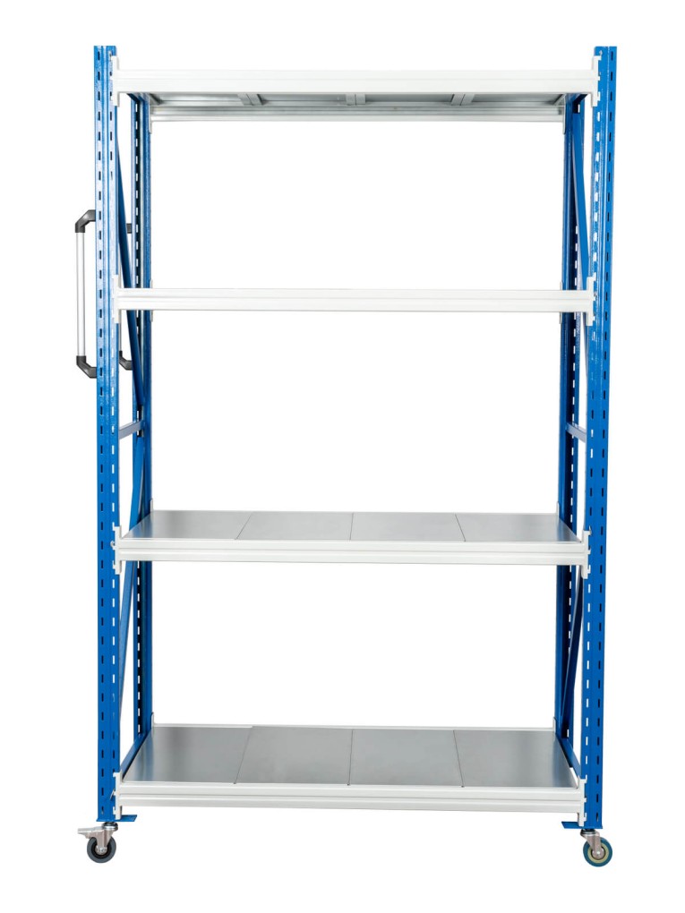 Стеллаж мобильный БиКом СТ-4 250x90x60 4 полки купить в Омске