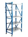 Стеллаж мобильный БиКом СТ-4 250x180x70 5 полок