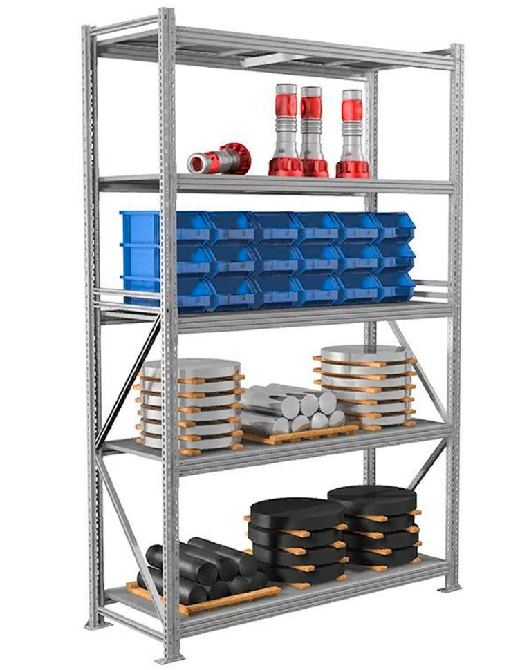 Стеллаж MS Profi 2500х1800х800 5 полок купить в Омске