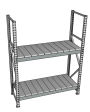 Стеллаж грузовой СГР 3000x900x800 2 полки (металл) Стеллаж грузовой СГР 3000x900x800 2 полки (металл)