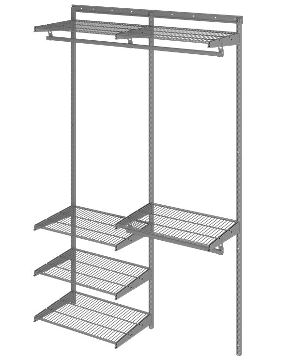Гардеробная система Практик Home Optima G120 графит купить в Омске Гардеробная система Практик Home Optima G120 графит купить в Омске