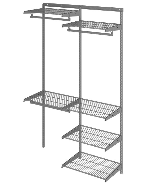 Гардеробная система Практик Home Optima G120 графит купить в Омске Гардеробная система Практик Home Optima G120 графит купить в Омске
