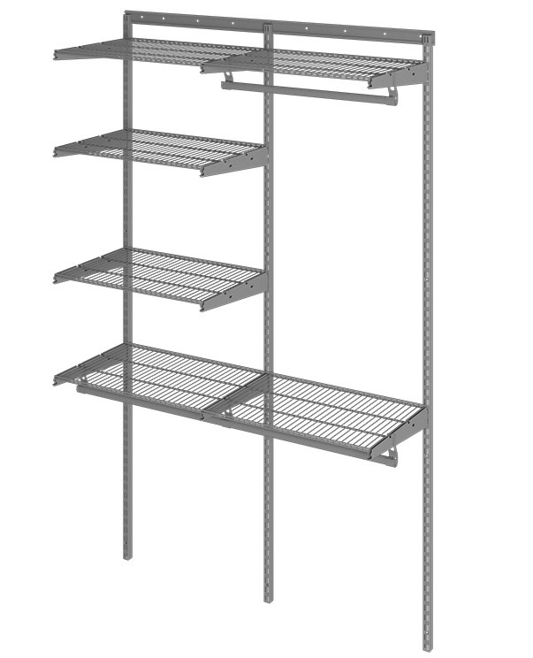 Гардеробная система Практик Home Optima G120 графит купить в Омске Гардеробная система Практик Home Optima G120 графит купить в Омске