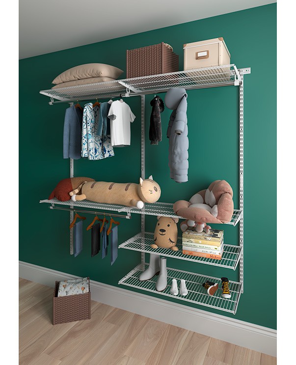 Гардеробная система Практик Home Optima G180 белая купить в Омске