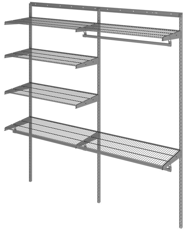 Гардеробная система Практик Home Optima G180 графит купить в Омске