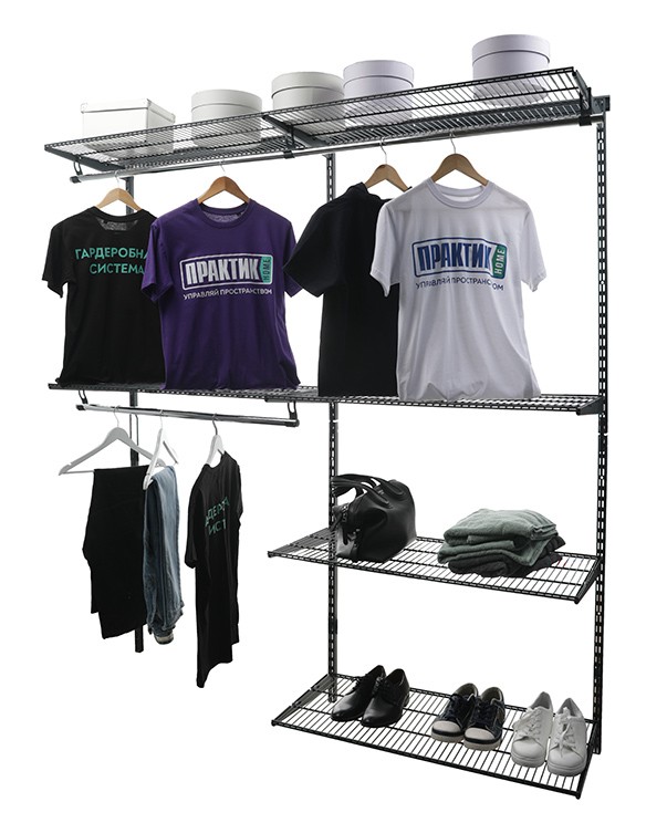 Гардеробная система Практик Home Optima G180 графит купить в Омске