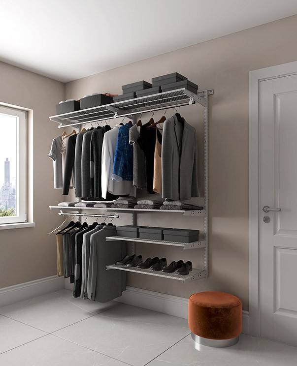 Гардеробная система Практик Home Optima G180 графит купить в Омске