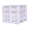 BoxPallet 1200x1000x1035 мм сплошной на полозьях серый