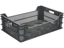 Ящик 600х400х200 перфорированный чёрный Ящик 600х400х200 перфорированный чёрный