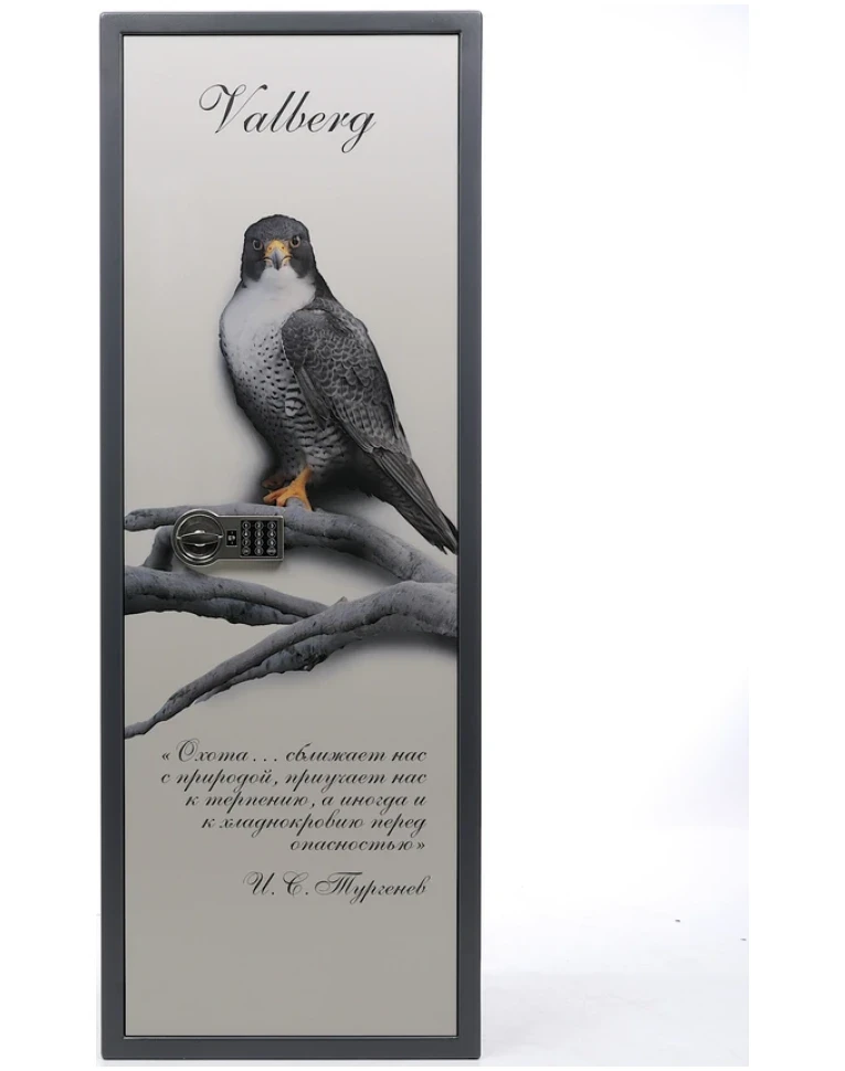 Оружейный сейф Valberg Сапсан-4 EL Print, вид спереди