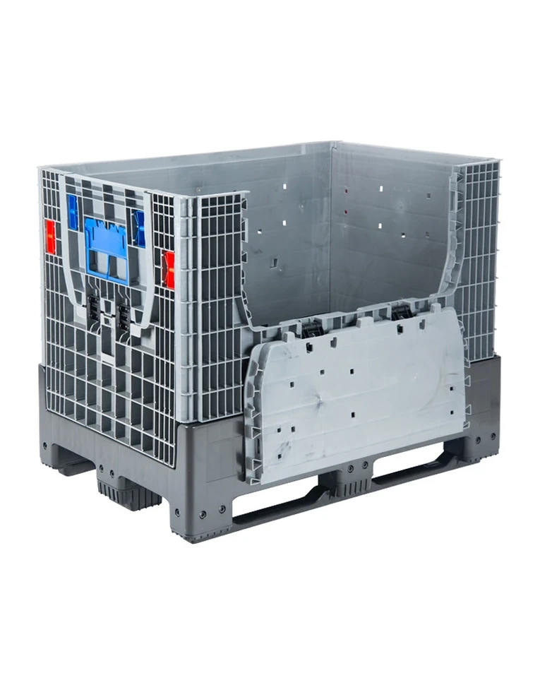 DPF-Box 1208S 1200x800x950 мм сплошной разборный серый на 3-х полозьях с 2-мя откид. дверцами DPF-Box 1208S 1200x800x950 мм сплошной разборный серый на 3-х полозьях с 2-мя откид. дверцами