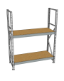 Стеллаж грузовой СГР 3000x900x400 2 полки (ДСП) Стеллаж грузовой СГР 3000x900x400 2 полки (ДСП)