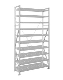 Стеллаж MS U 2500x1000x500 10 полок (350 кг, перф)