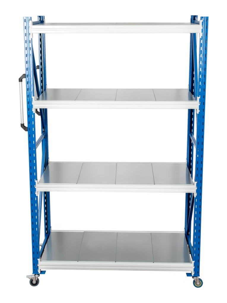 Стеллаж мобильный БиКом СТ-4 300x90x80 4 полки купить в Омске Стеллаж мобильный БиКом СТ-4 300x90x80 4 полки купить в Омске