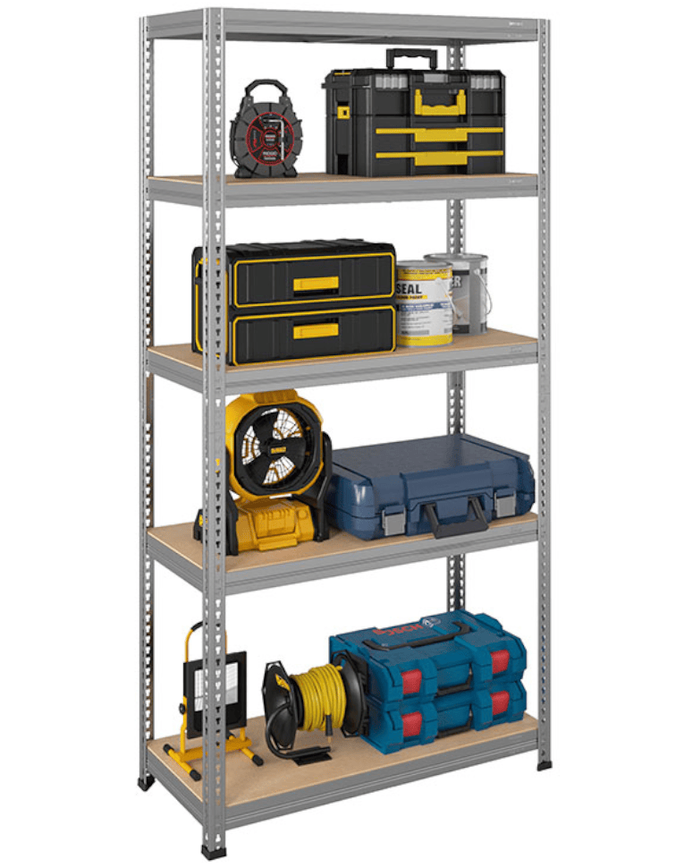 Стеллаж быстросборный ЛОФТ (SBL) 1800x1200x400 5 полок (цинк) купить в Омске Стеллаж быстросборный ЛОФТ (SBL) 1800x1200x400 5 полок (цинк) купить в Омске