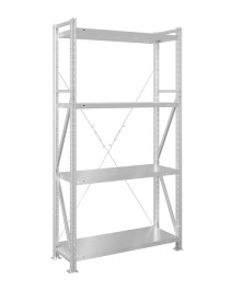 Стеллаж MS U 2500x1200x300 4 полки (280 кг, металл)