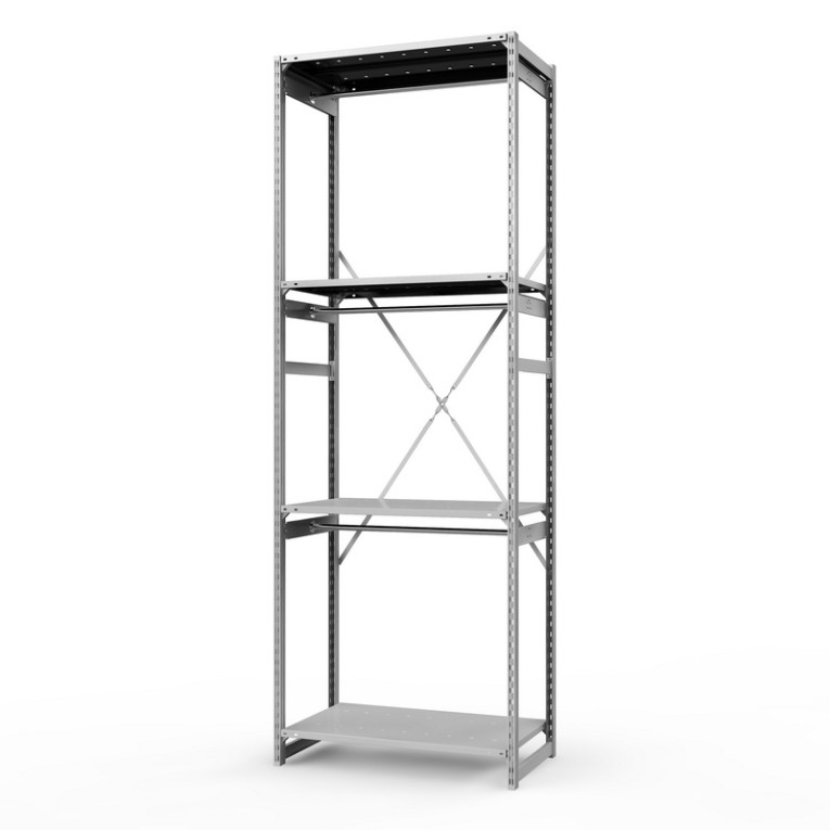 Стеллаж металлический ТСУ Универсал, 3000х1060х600 мм.Штанги: 3шт. Полки: металл перф. 4 шт. купить в Омске