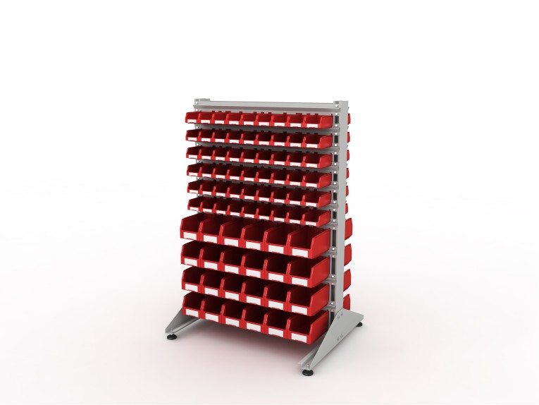 Стеллаж для пластиковых лотков SORTEX двухсторонний 1500x1000x800.04 купить в Омске Стеллаж для пластиковых лотков SORTEX двухсторонний 1500x1000x800.04 купить в Омске