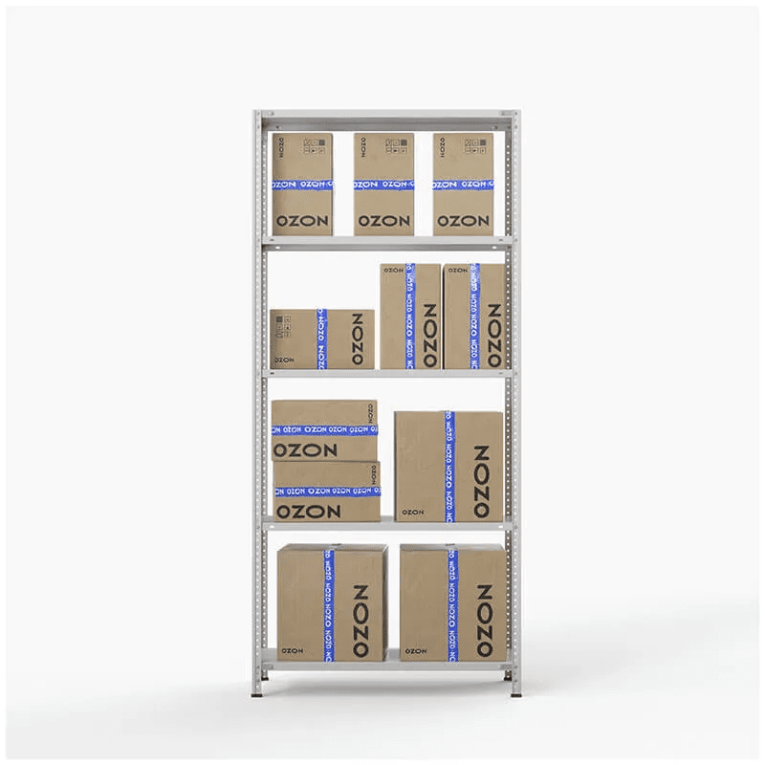 Стеллаж ПВЗ Озон 2000х1000х400 5 полок купить в Омске