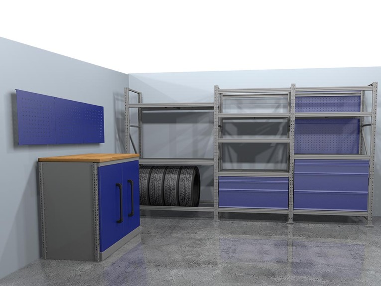 Стеллажная система хранения №1 Гараж купить в Омске Стеллажная система хранения №1 Гараж купить в Омске