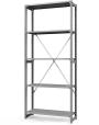 Стеллаж ТСУ 2200x1000x300 5 полок (300 кг, металл) Стеллаж ТСУ 2200x1000x300 5 полок (300 кг, металл)