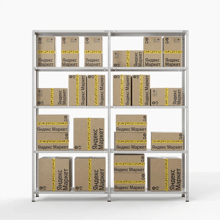 Стеллаж ПВЗ Яндекс Маркет 2000х2000х400 5 полок купить в Омске