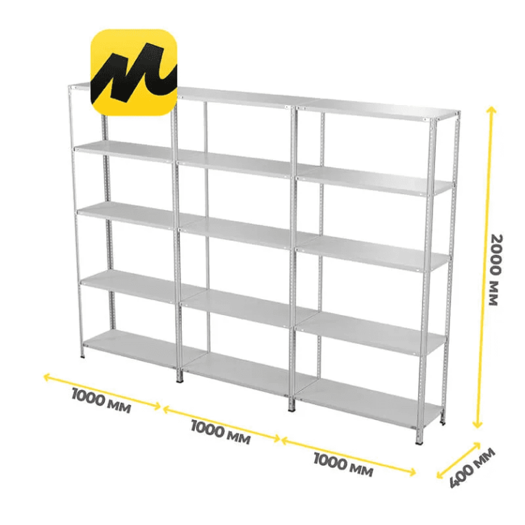 Стеллаж ПВЗ Яндекс Маркет 2000х3000х400 5 полок купить в Омске