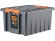 Контейнер особопрочный Rox Box PRO 36 (500х390х250 мм с крышкой и клипсами, антрацит) купить в Омске
