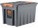 Контейнер особопрочный Rox Box PRO 70 (589х396х355 мм с крышкой и клипсами, на роликах, антрацит) купить в Омске