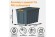 Контейнер особопрочный Rox Box PRO 70 (589х396х355 мм с крышкой и клипсами, на роликах, антрацит) купить в Омске