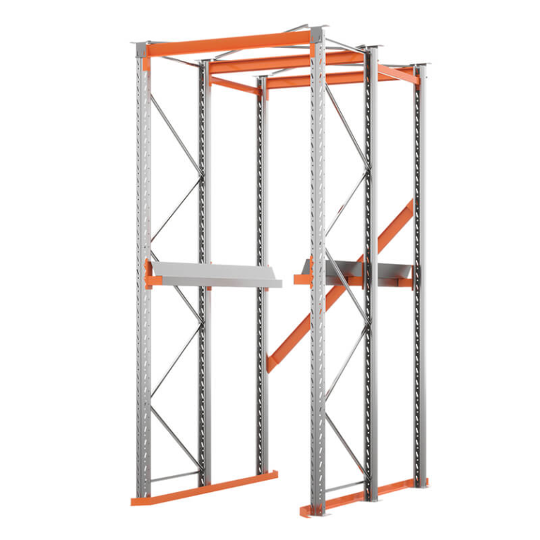 Стеллаж набивной паллетный (3000х1580х1800 мм), 1 линия, 2 яруса купить в Омске Стеллаж набивной паллетный (3000х1580х1800 мм), 1 линия, 2 яруса купить в Омске