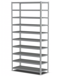 Стеллаж MS Standart 1850х1000х400 10 полок Стеллаж MS Standart 1850х1000х400 10 полок