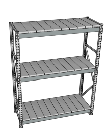 Стеллаж грузовой СГР 2500x2100x800 3 полки (металл) Стеллаж грузовой СГР 2500x2100x800 3 полки (металл)