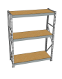 Стеллаж грузовой СГР 3000x2100x800 3 полки (ДСП) Стеллаж грузовой СГР 3000x2100x800 3 полки (ДСП)