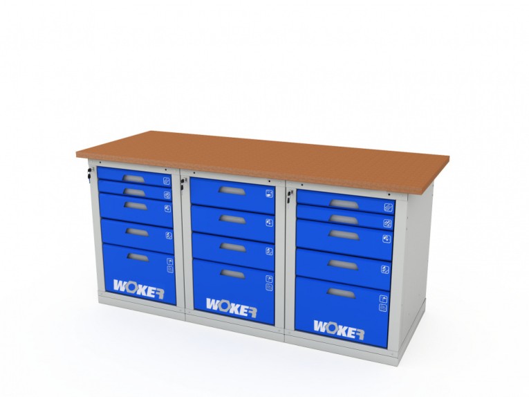 Верстак трехтумбовый WOKER PRO 3545.1800 купить в Омске